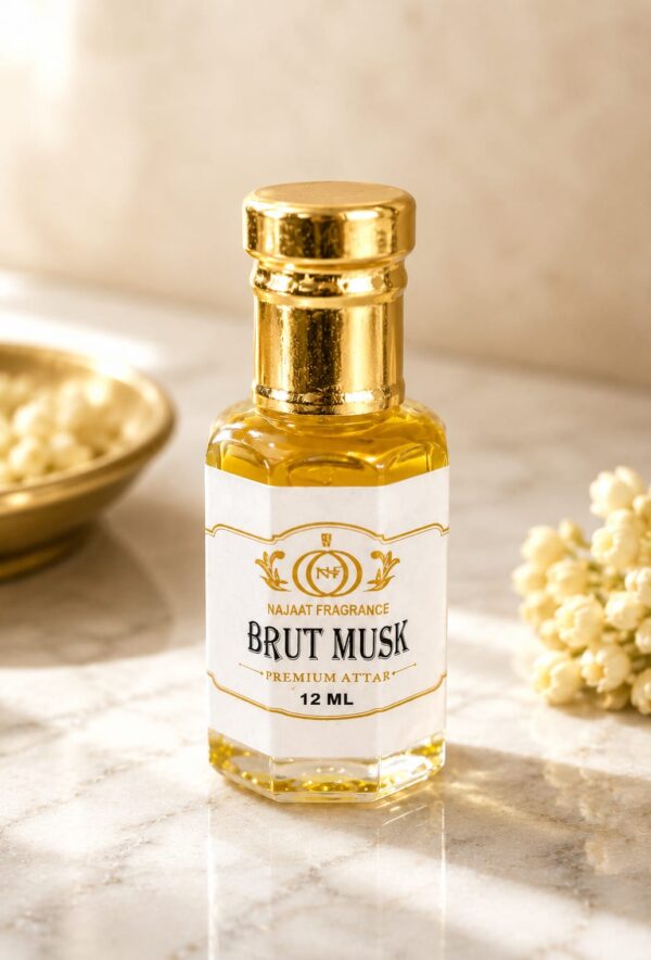 Brut Musk-Premium Alcohol-Free Attar 12 ml Roll-On