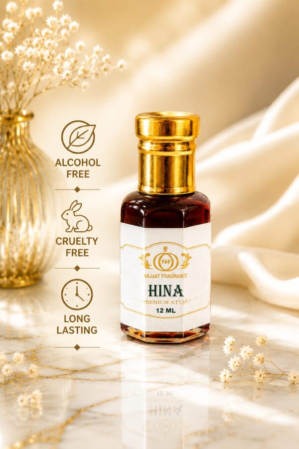 Hina-Premium Alcohol-Free Attar 12 ml Roll On
