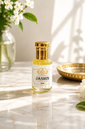 Jasmin-Premium Alcohol-Free Attar 12 ml Roll On.