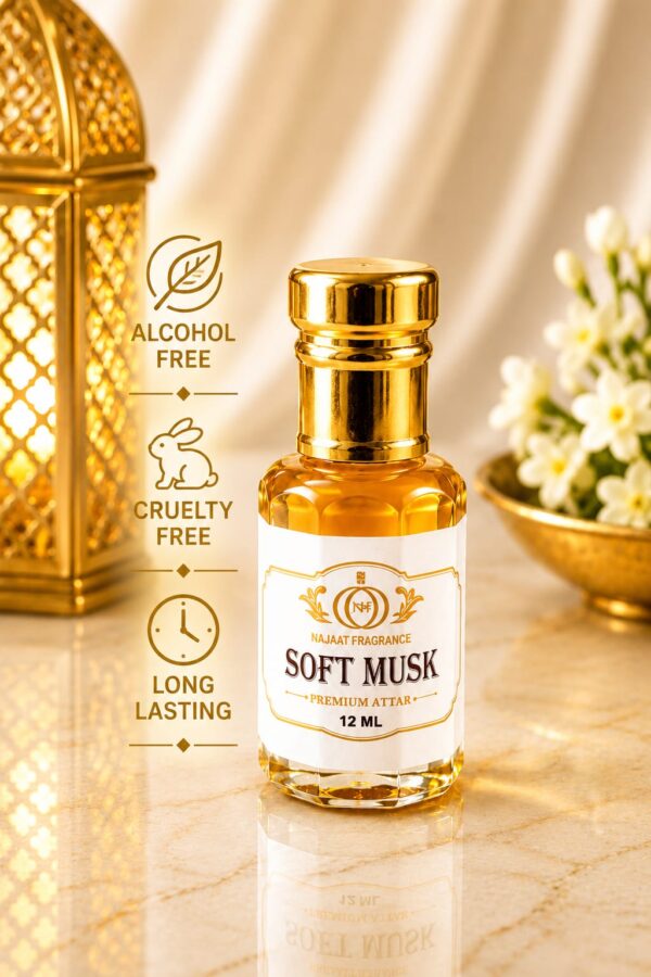 Soft Musk Premium Alcohol-Free Attar 12 ml Roll-On