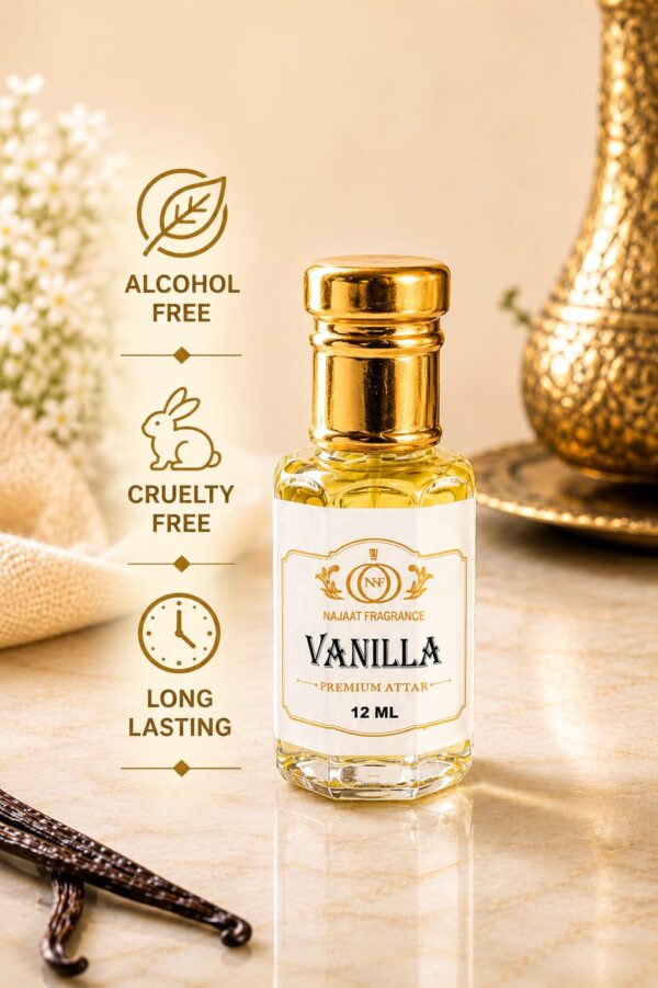 Vanilla Premium Alcohol-Free Attar 12 ml Roll On